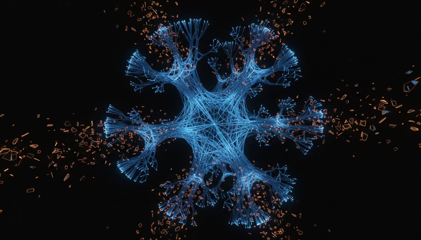 Zcash blockchain network visualization showing decentralized nodes and miners maintaining protocol operations independently
