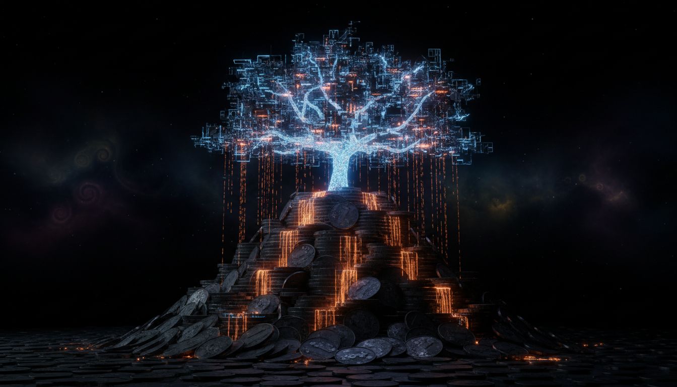 Chart displaying dollar-cost averaging strategy for cryptocurrency investments over time with market volatility visualization