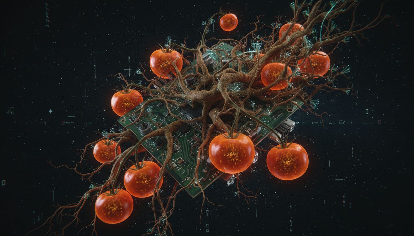 Commercial greenhouse in Manitoba growing tomatoes heated by recycled Bitcoin mining energy