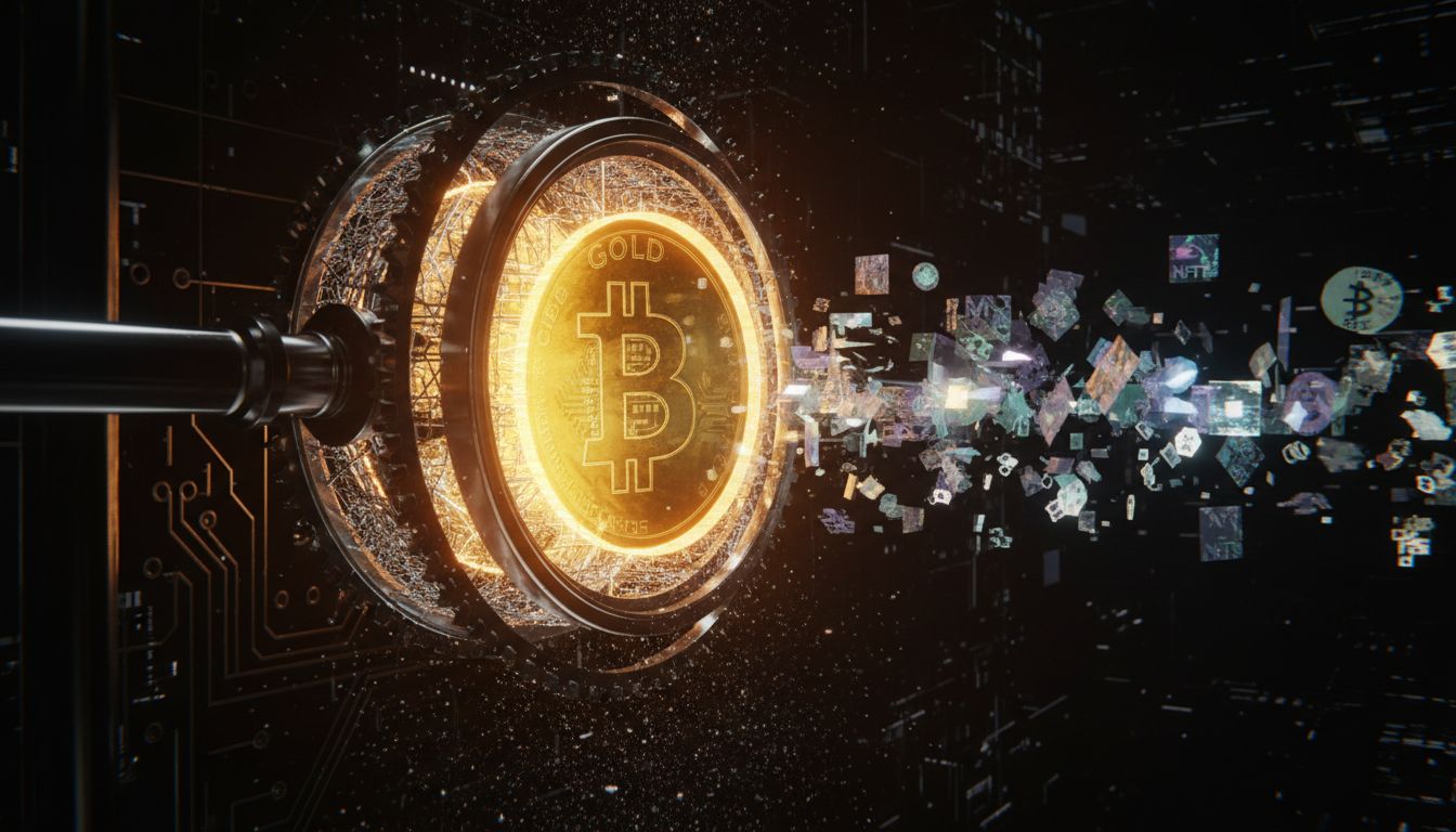 Infographic showing Bitcoin market capitalization requirements and Florida's cryptocurrency reserve eligibility criteria